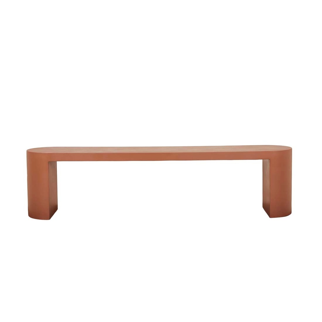 [PETRA-BENCH-BURNT-SIENNA-BEN-PETRA] Petra Bench Seat - Burnt Sienna