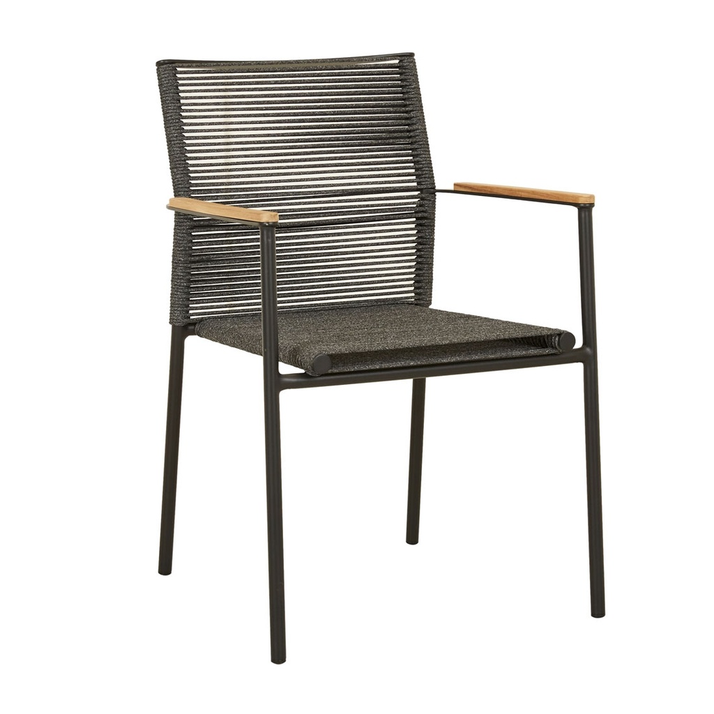 [PIER-LINEAR-DINING-ARMCHAIR-SMOKE-GREY-SHADOW-CH-PIER-LIN-ARM-SHADOW] Pier Linear Dining Armchair - Smoke Grey - Shadow