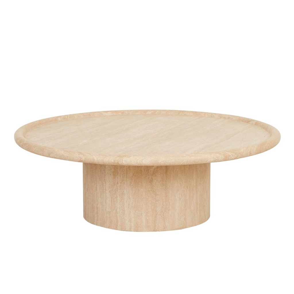 [PIPPA-MARBLE-COFFEE-TABLE-NATURAL-TRAVERTINE-CTO-PIPPA-MAR-X] Pippa Marble Coffee Table - Natural Travertine