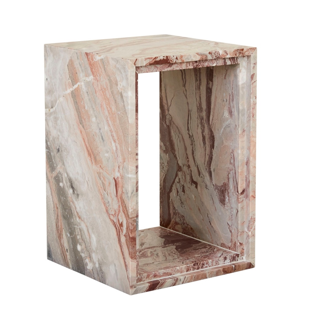 [PONTE-SIDE-TABLE-MONICA-RED-MARBLE-LTS-PON-X] Ponte Side Table - Monica Red Marble