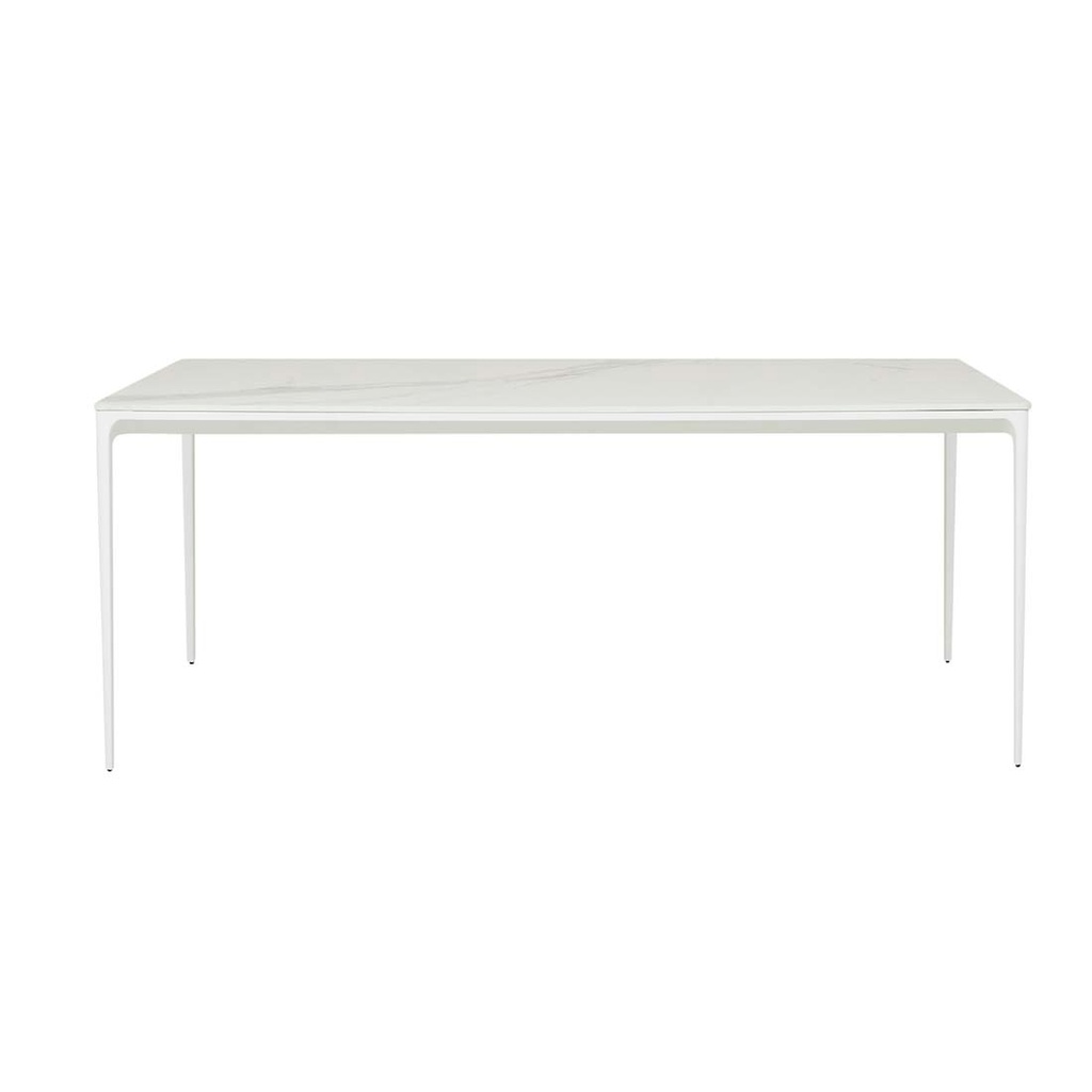 [PORTSEA-CLASSIC-DINING-TABLES-WHITE-STONE-WHITE-DT-POR-CLA-X-WHITE] Portsea Classic Dining Tables - White Stone - White