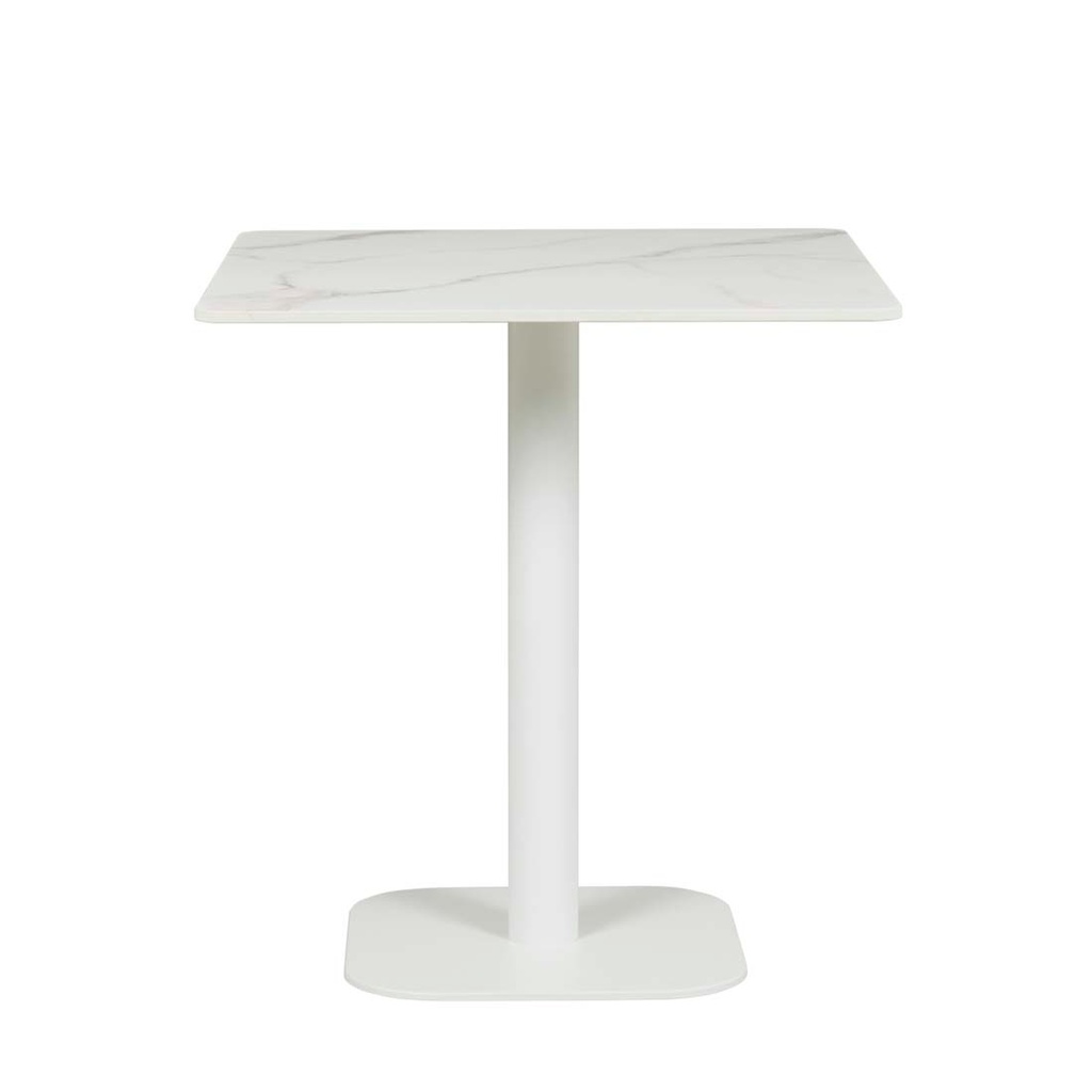 Portsea Loft Dining Table - White Stone - White