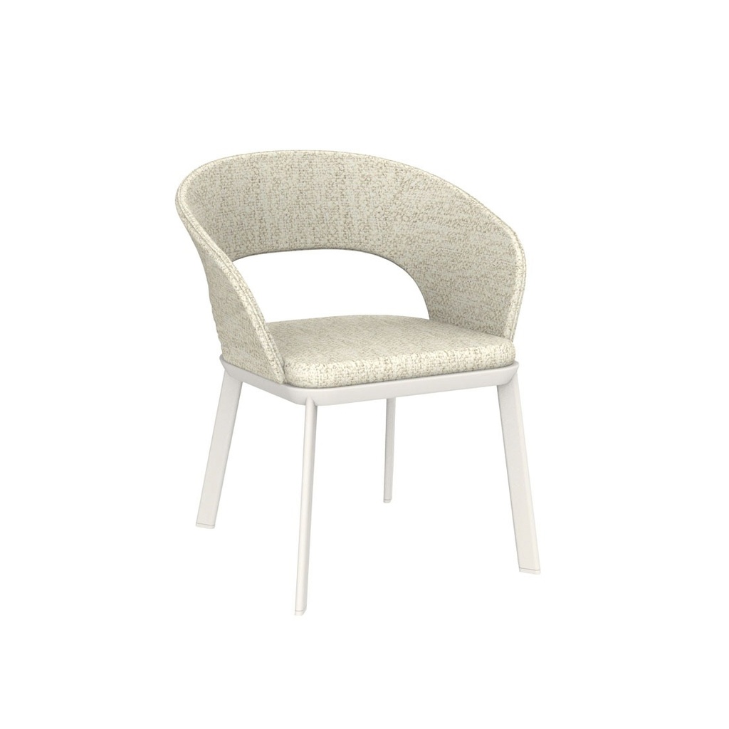 [PORTSEA-VOUGE-DINING-ARM-CHAIR-OAT-IVORY-WHITE-CH-POR-VOU-IVORY-WHITE] Portsea Vogue Dining Armchair - Oat - Ivory White