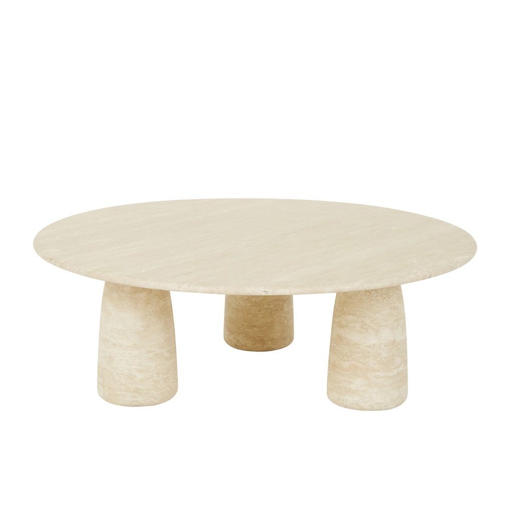 [PUDDLE-COFFEE-TABLE-NATURAL-TRAVERTINE-CT-PUD-IOC-LG] Puddle Coffee Table - Natural Travertine
