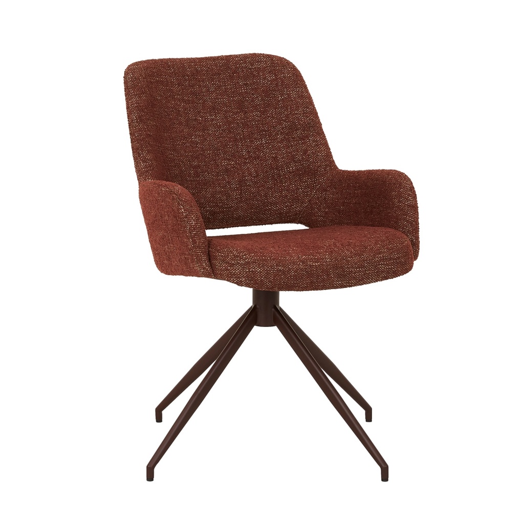 [QUENTIN-SPIDER-LEG-OFFICE-CHAIR-ROSEWOOD-MATT-SYRAH-CH-QUEN-SPI-OFF-MATT-SYRAH] Quentin Spider Leg Office Chair - Rosewood - Matt Syrah