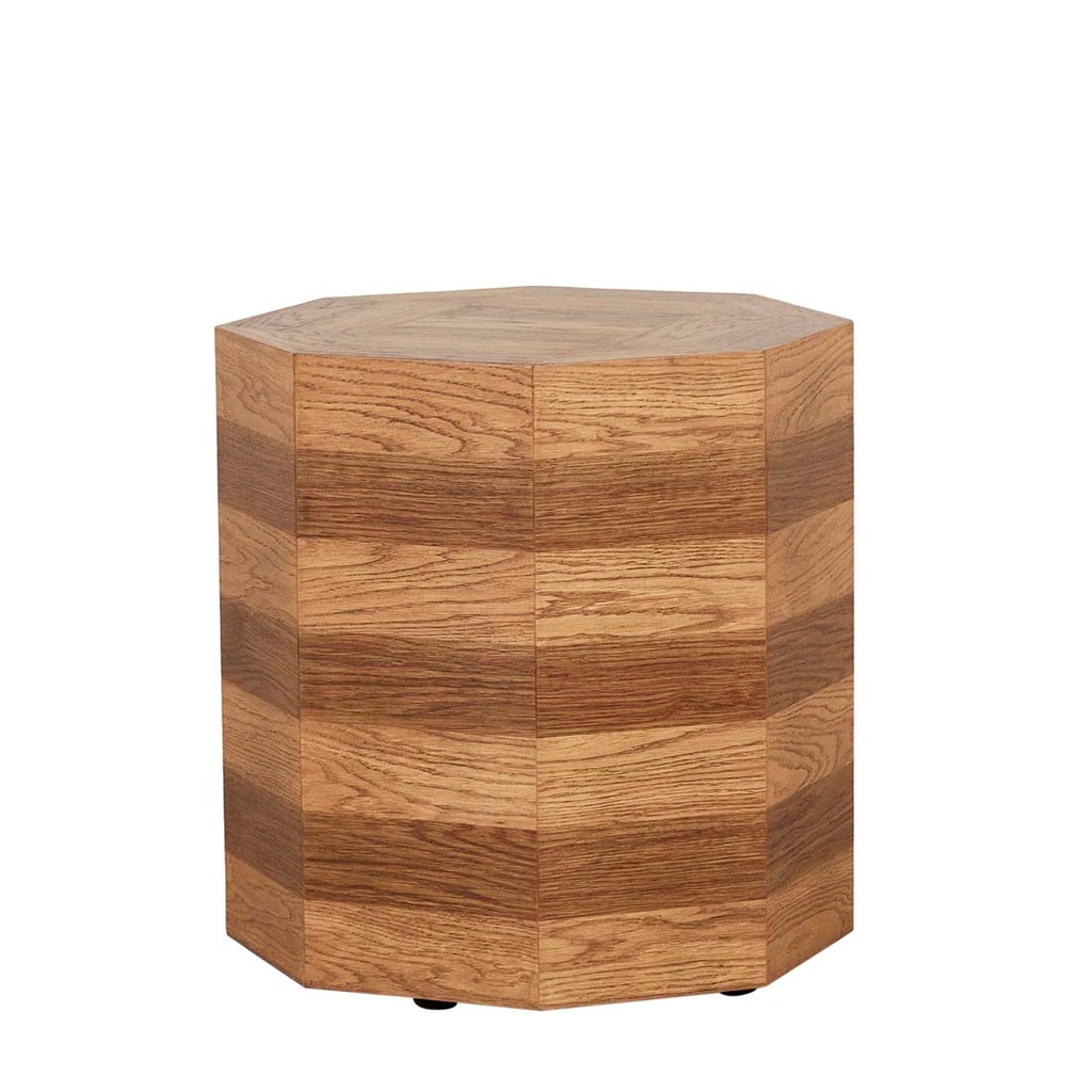 [REESE-OCTO-BLOCK-SIDE-TABLE-ARABICA-LT-REES-OCT-BLO] Reese Octo Block Side Table - Arabica