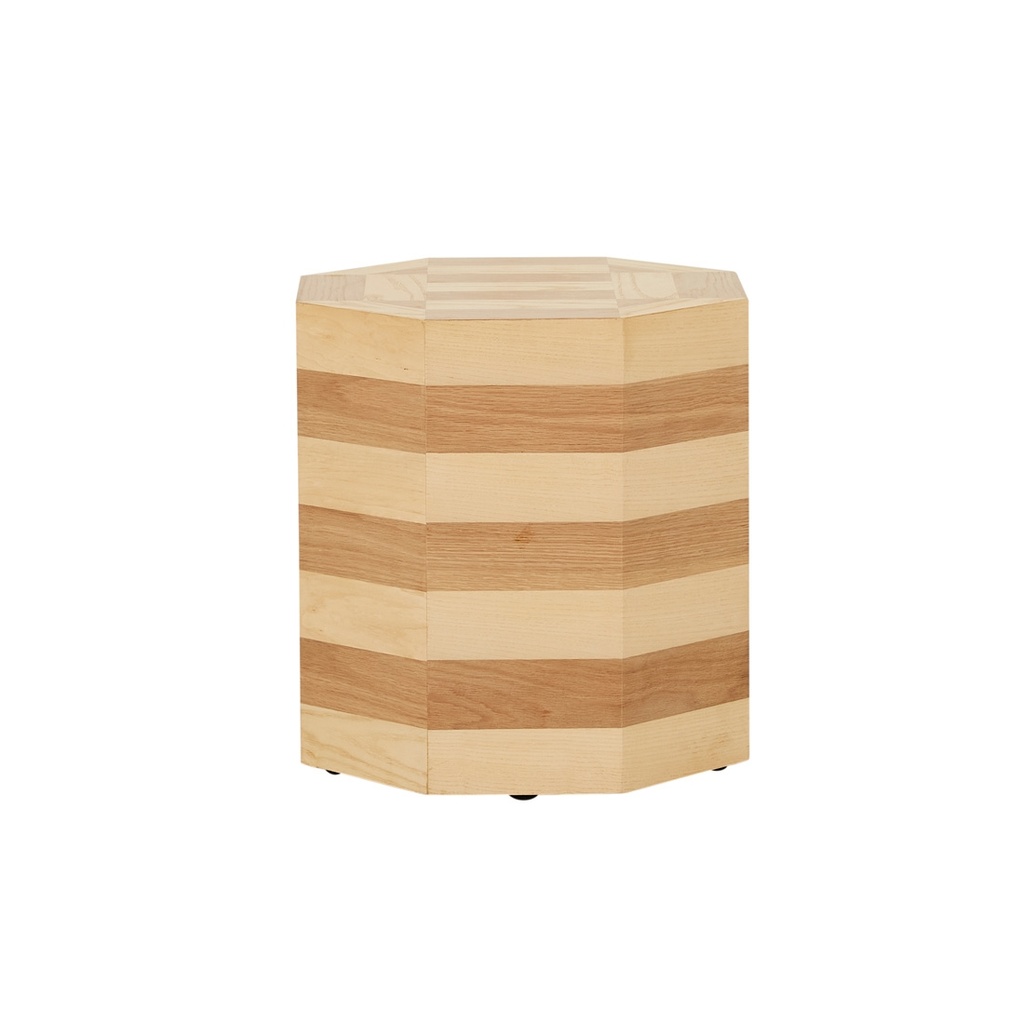 [REESE-OCTO-BLOCK-SIDE-TABLE-BISCOTTI-LT-REES-OCT-BLO] Reese Octo Block Side Table - Biscotti