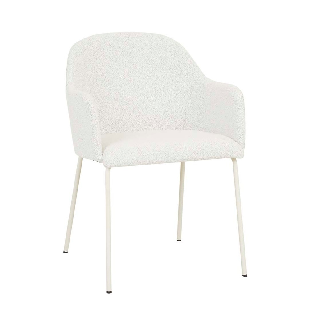 [RILEY-DINING-ARMCHAIR-BIRCH-BOUCLE-MATT-BONE-CH-RIL-ARM-MATT-BONE] Riley Dining Armchair - Birch Boucle - Matt Bone