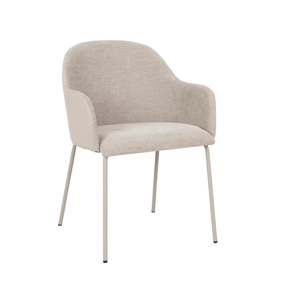 [RILEY-DINING-ARMCHAIR-COPELAND-BIRCH-SANDSTONE-PU-CH-RIL-ARM-SANDSTONE-PU] Riley Dining Armchair - Copeland Birch - Sandstone PU