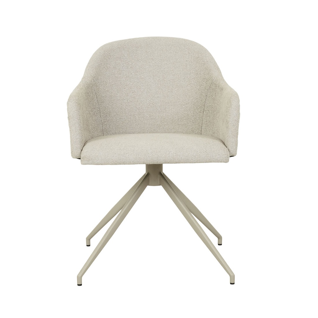 [RILEY-PIPED-SPIDER-LEG-OFFICE-CHAIR-FEATHER-SPECKLE-SANDSTONE-PU-CH-RIL-PIP-SPI-OFF-SANDSTONE-PU] Riley Piped Spider Leg Office Chair - Feather Speckle - Sandstone PU