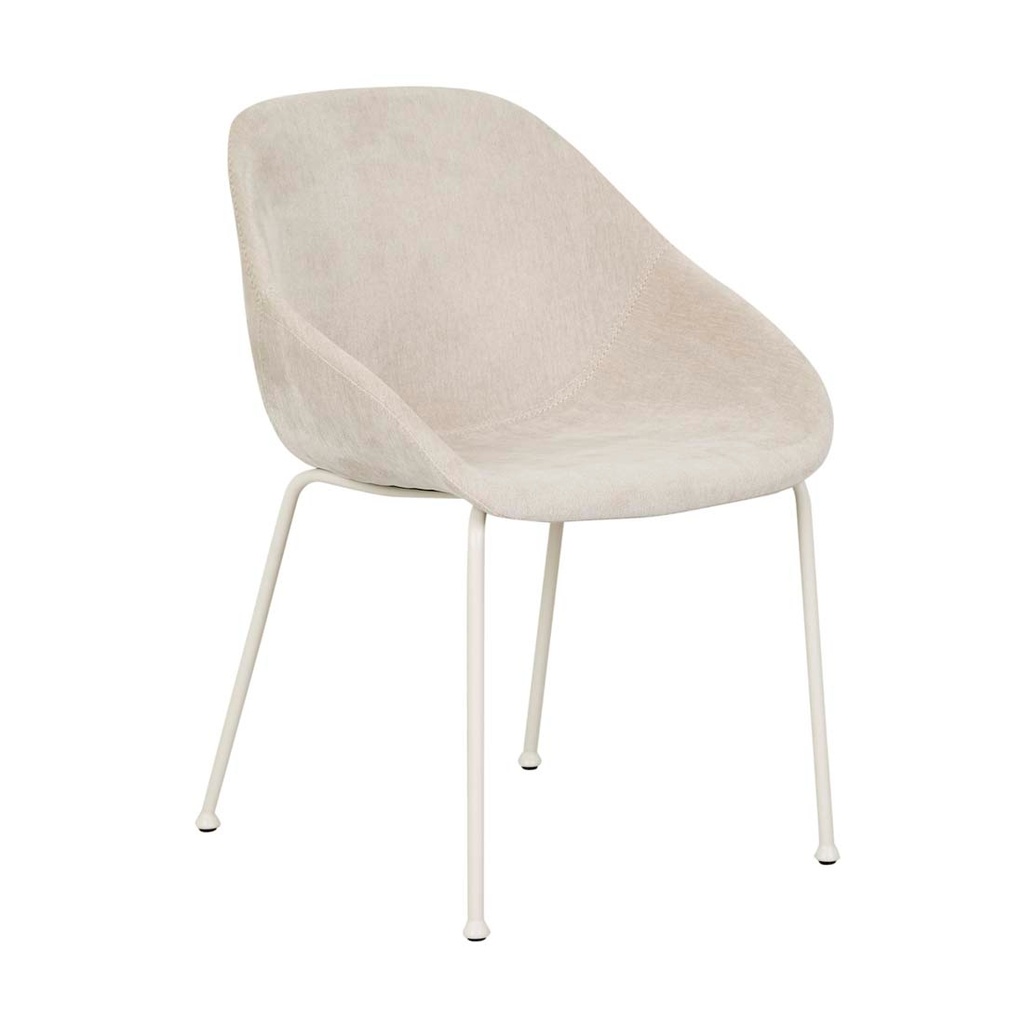 [RONALD-DINING-ARMCHAIR-ALMOND-MILK-MATT-BONE-CH-RONALD-MATT-BONE] Ronald Dining Armchair - Almond Milk - Matt Bone