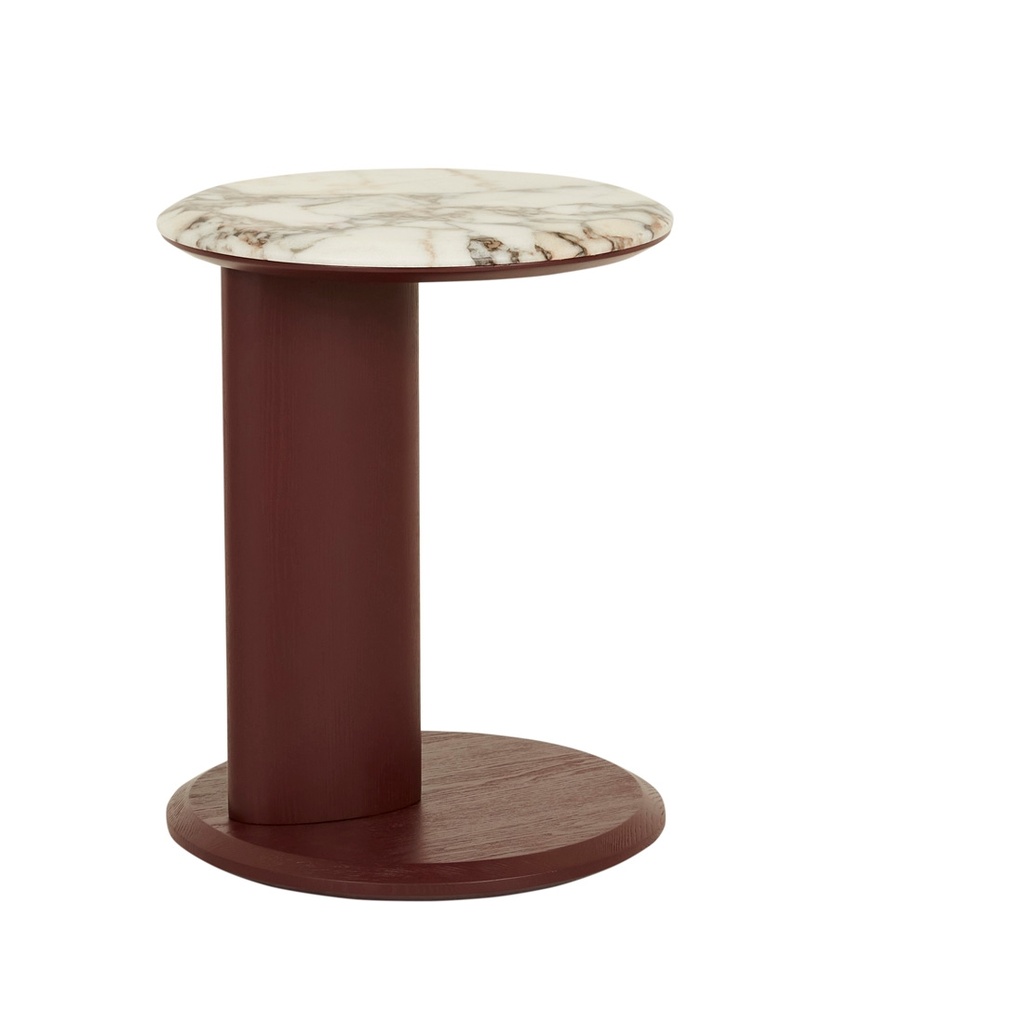 [RUDY-MARBLE-SIDE-TABLE-MATT-OCEAN-MARBLE-SHIRAZ-LT-RUDY-MAR-SHIRAZ] Rudy Marble Side Table - Matt Ocean Marble - Shiraz