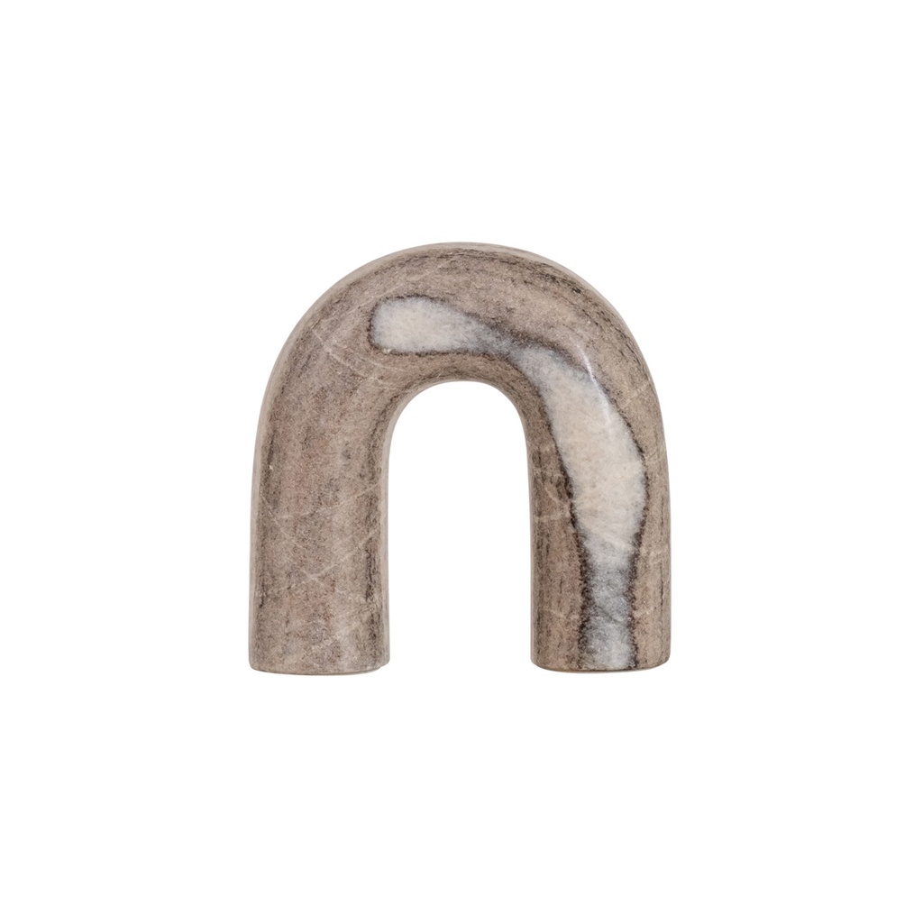 [RUFUS-ARCH-SCULPTURE-ZEBRA-MARBLE-DEC-RUF-ARCH-SCUL] Rufus Arch Sculpture - Zebra Marble