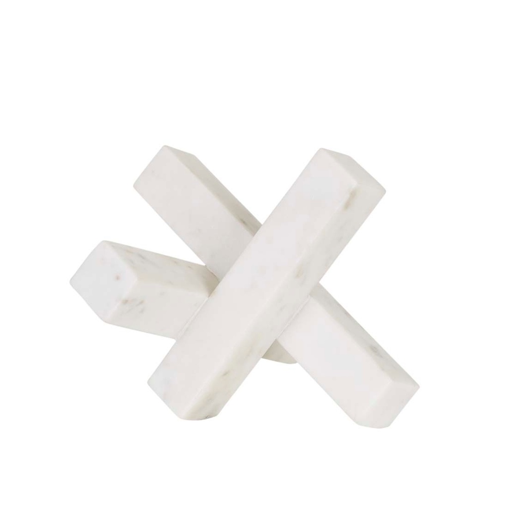 [RUFUS-CONVERGE-SCULPTURE-WHITE-MARBLE-DEC-RUF-CON-SCUL] Rufus Converge Sculpture - White Marble