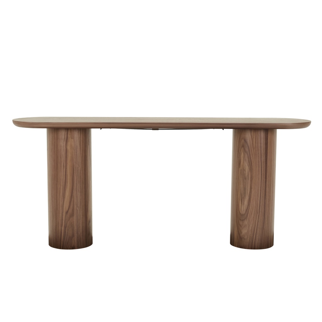 [SEB-OVAL-CONSOLE-WALNUT-CONS-SEB-OVL-X] Seb Oval Console - Walnut