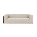 Juno Frame 3 Seater Sofa - Owl Speckle - Walnut Ash
