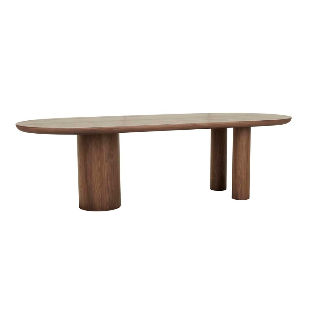 [SEB-OVAL-DINING-TABLE-WALNUT-DT-SEB-OVL-X] Seb Oval Dining Table - Walnut