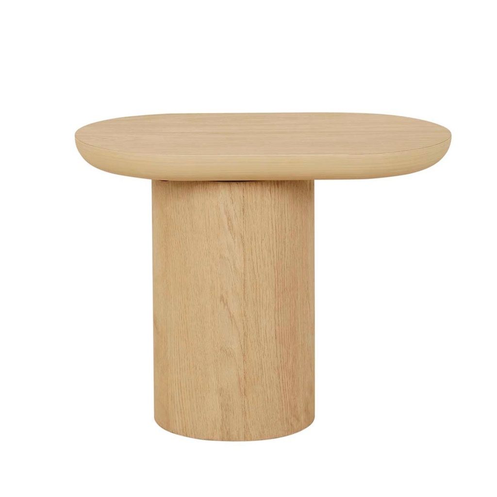 [SEB-PEDESTAL-SIDE-TABLE-OAK-LT-SEB-PED2-X] Seb Pedestal Side Table - Oak