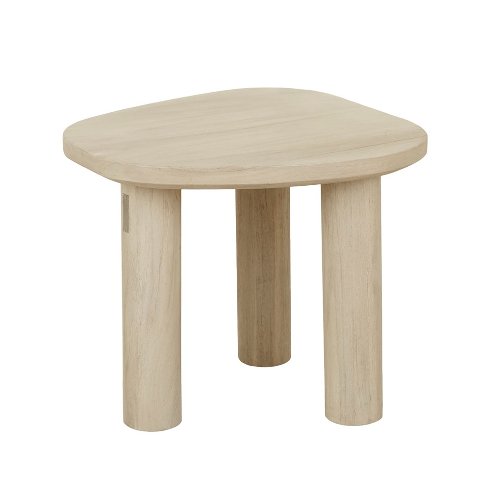 [SEB-OUTDOOR-SIDE-TABLE-AGED-TEAK-LT-SEB-OUT] Seb Outdoor Side Table - Aged Teak
