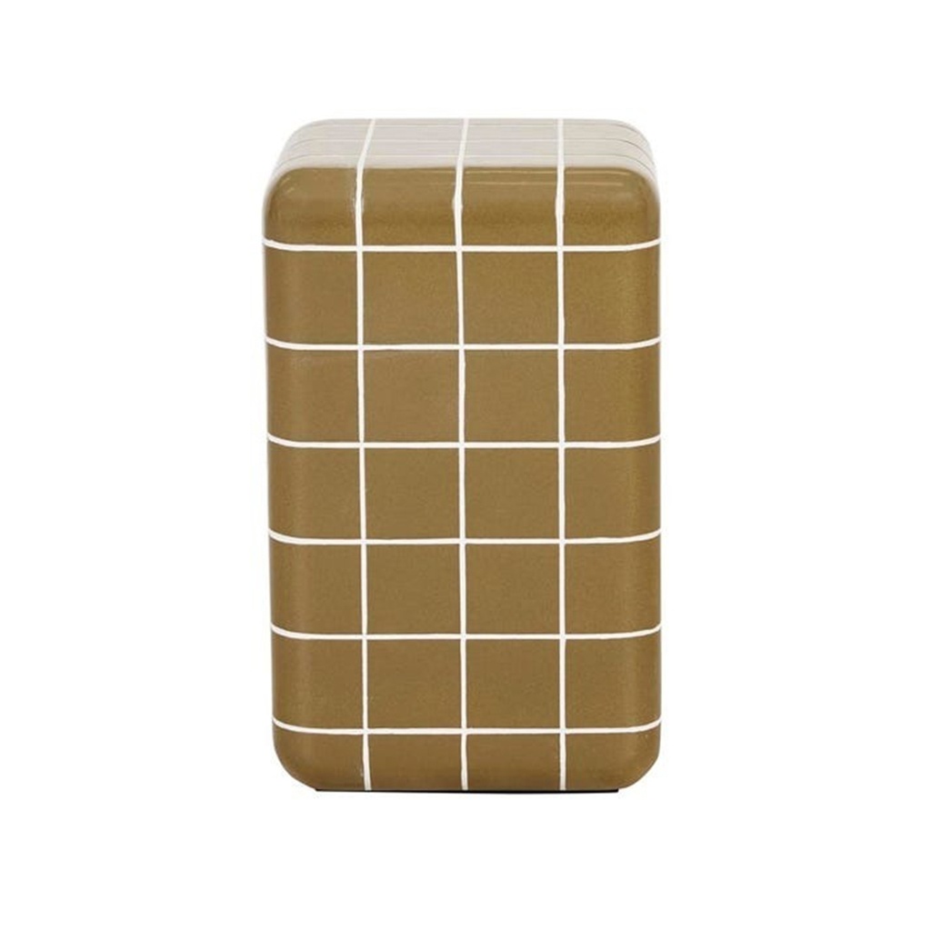 [SEVILLE-TILE-SIDE-TABLE-OLIVE-GLAZE-LTS-SEVIL-TILE] Seville Tile Side Table - Olive Glaze