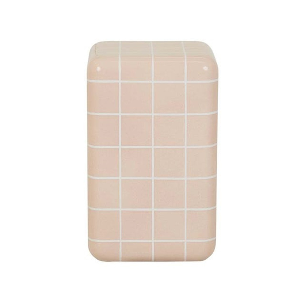 [SEVILLE-TILE-SIDE-TABLE-PINK-WHITE-LTS-SEVIL-TILE] Seville Tile Side Table - Pink & White