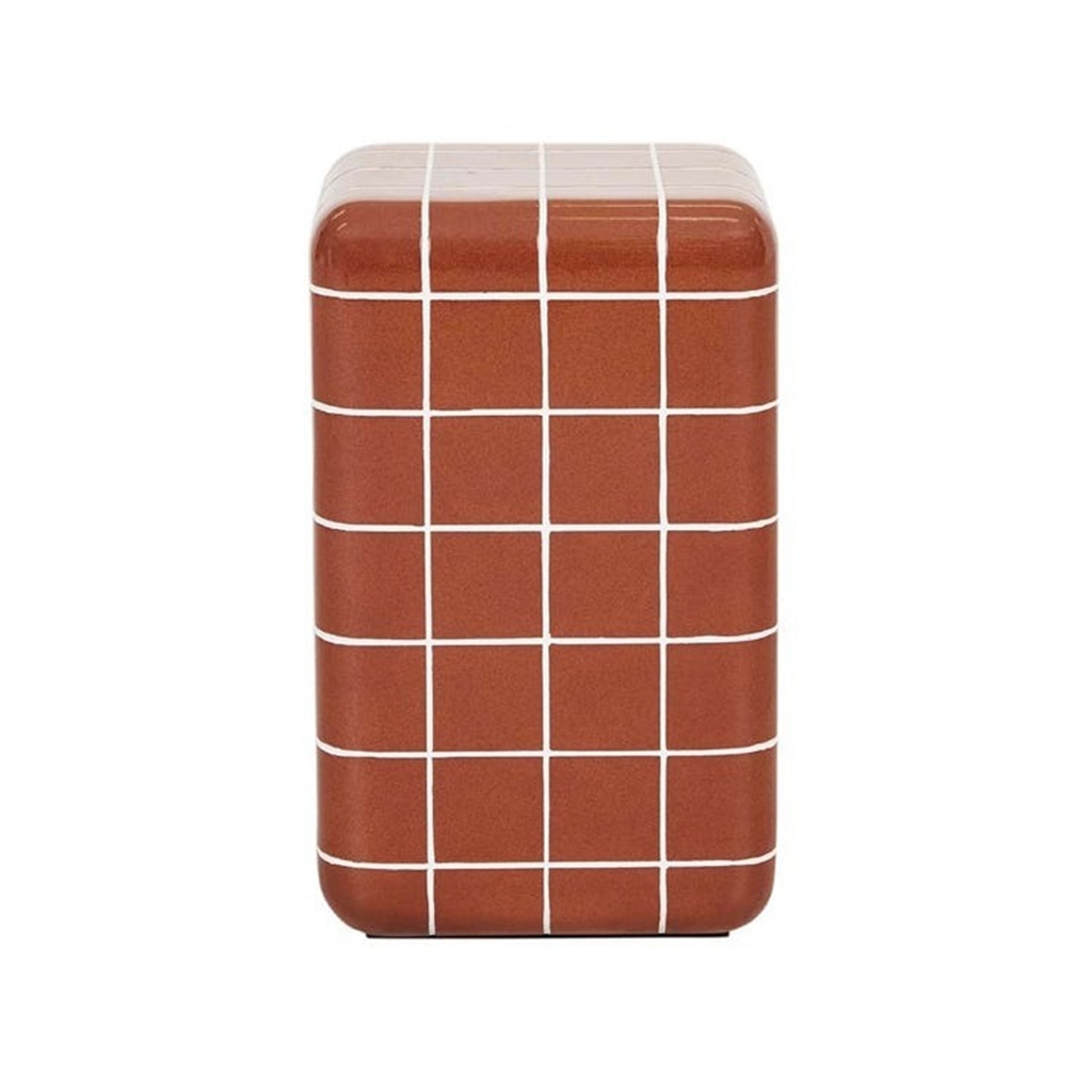 [SEVILLE-TILE-SIDE-TABLE-RED-GLAZE-LTS-SEVIL-TILE] Seville Tile Side Table - Red Glaze