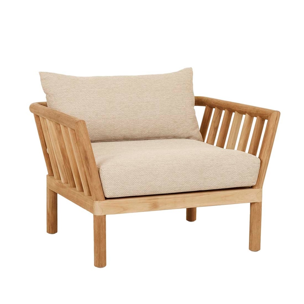 [SICILY-FRAME-SOFA-CHAIR-DESERT-NATURAL-TEAK-SOF-SICI-FRA-1S-NATURAL-TEAK] Sicily Frame Sofa Chair - Desert - Natural Teak