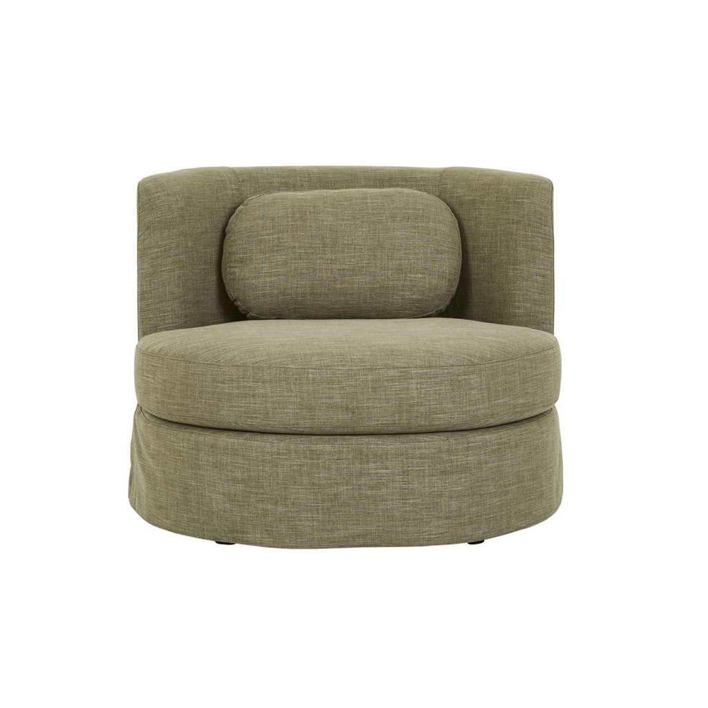 [SIDNEY-BAY-SOFA-CHAIR-EAMES-OLIVE-SOF-SID-BAY1S] Sidney Bay Sofa Chair - Eames Olive
