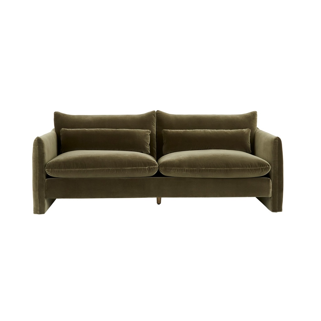 [SIDNEY-PEAK-2-SEATER-SOFA-CAPER-VELVET-SOF-SID-PEAK2S] Sidney Peak 2 Seater Sofa - Caper Velvet
