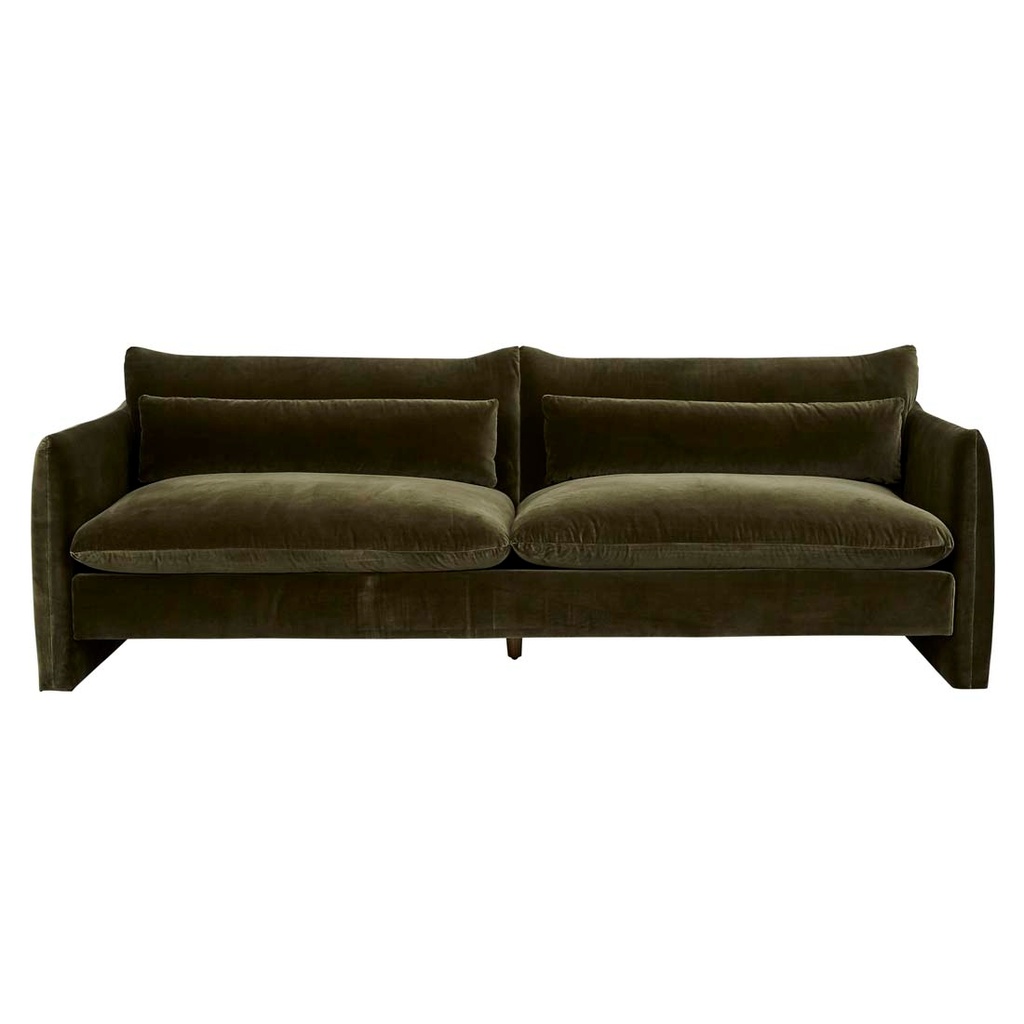 [SIDNEY-PEAK-3-SEATER-SOFA-CAPER-VELVET-SOF-SID-PEAK3S] Sidney Peak 3 Seater Sofa - Caper Velvet