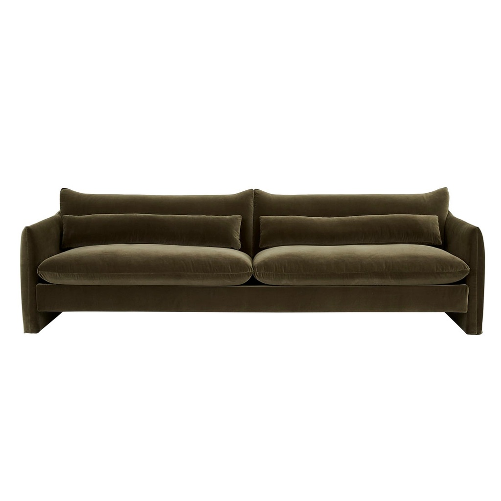 [SIDNEY-PEAK-4-SEATER-SOFA-CAPER-VELVET-SOF-SID-PEAK4S] Sidney Peak 4 Seater Sofa - Caper Velvet