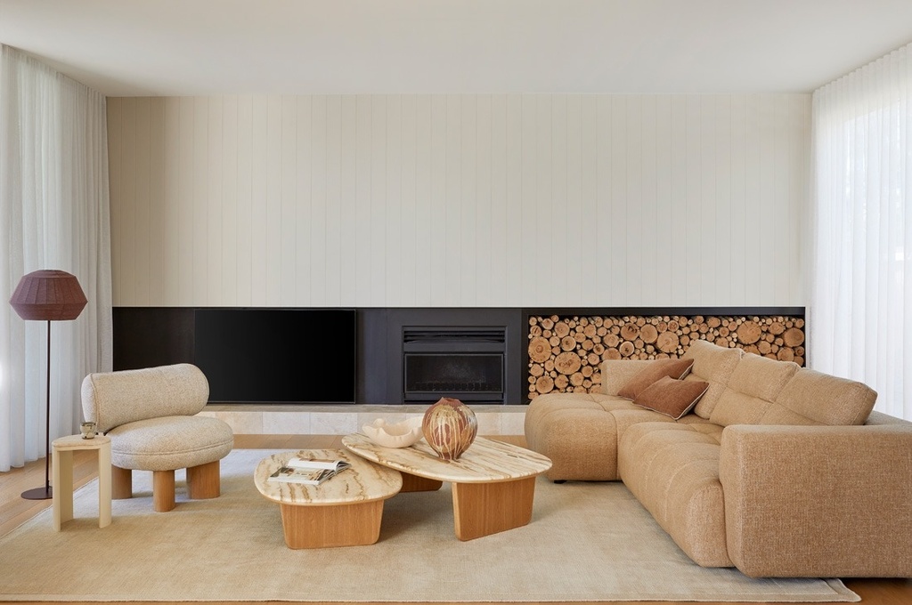 [SOF-SID-TUL-4S-LCH-CTR-2SRARM-HAY] Sidney Tullio 4-Seater Left Chaise with Arms - Hay