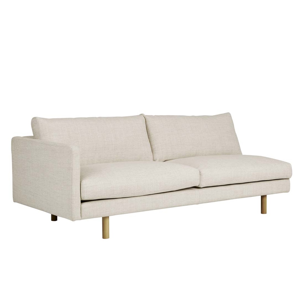 [BASE-2-SEATER-LEFT-ARM-SOFA-OATMEAL-LIGHT-OAK-SOF-SKE-BAS2S-LFT-OAT-LO] Base 2 Seater Left Arm Sofa
