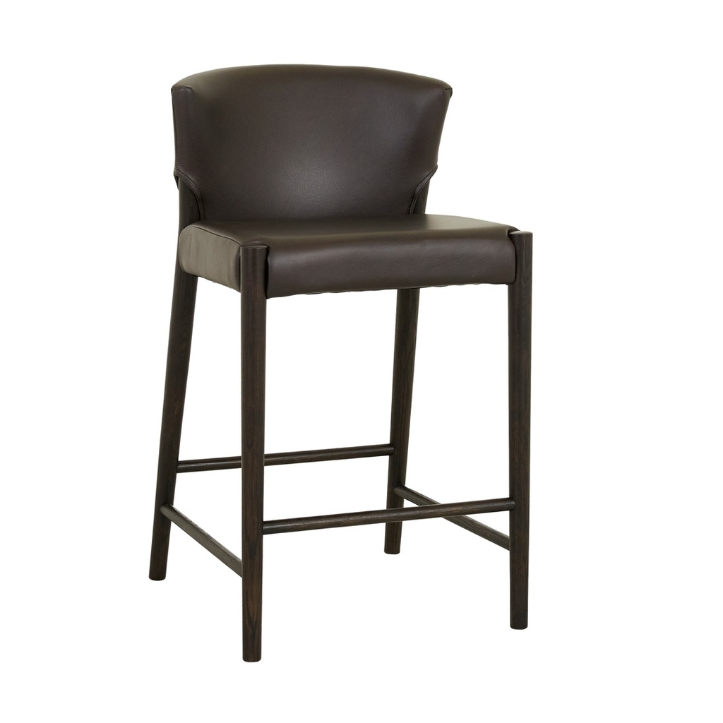 [RONDA-BARSTOOL-CIGAR-LEATHER-BISON-OAK-BS-SKE-RON-UPH-X-BISON-OAK] Ronda Barstool - Cigar Leather - Bison Oak