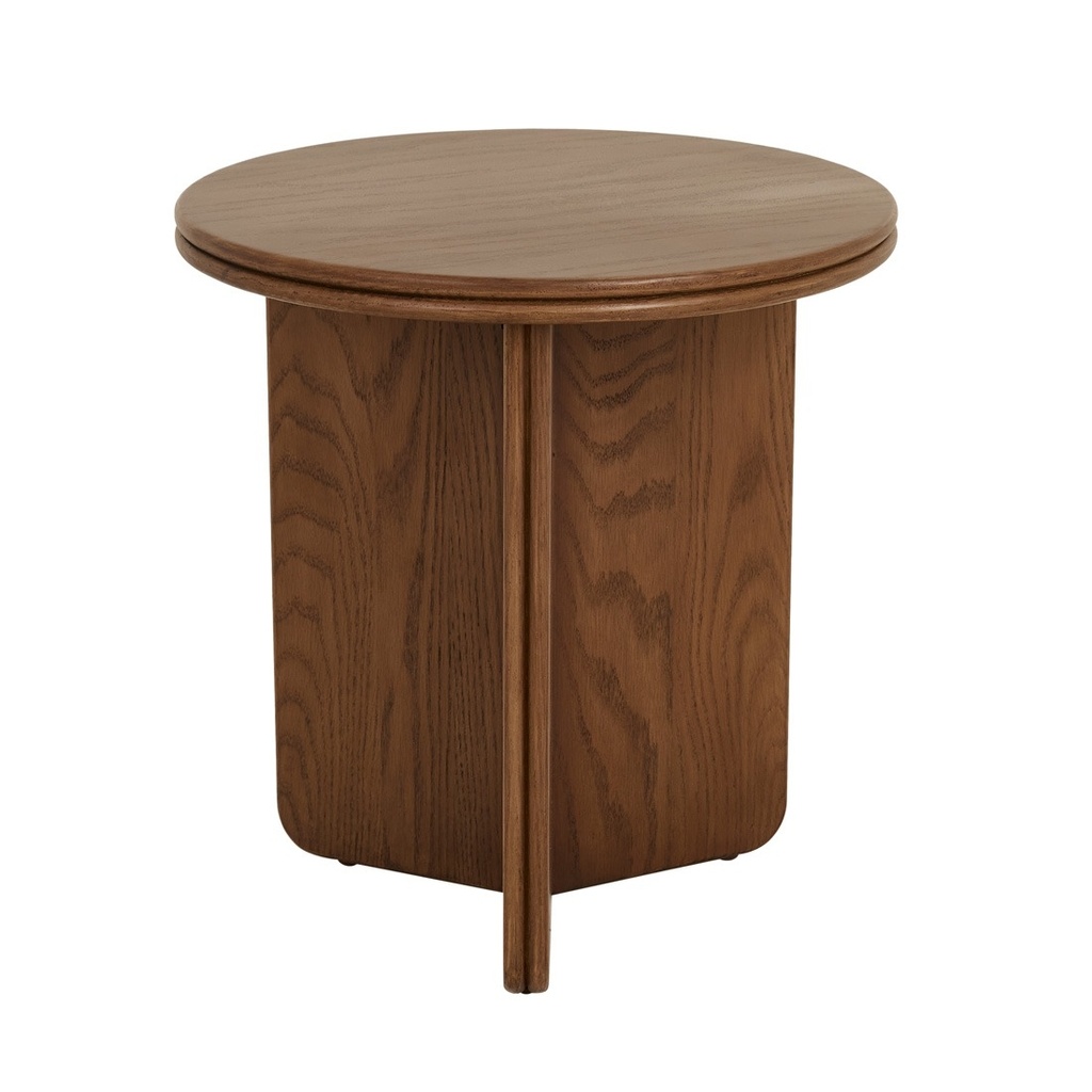 [SOLSTICE-SLICE-SIDE-TABLE-MOCHA-OAK-LTO-SOLS-SLI] Solstice Slice Side Table - Mocha Oak