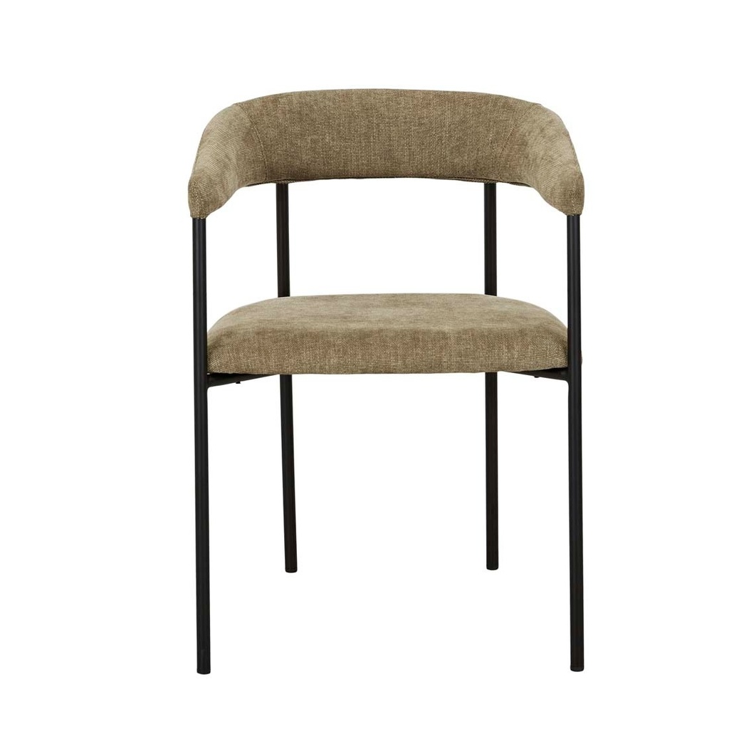 [STANLEY-DINING-ARMCHAIR-COPELAND-OLIVE-MATT-BLACK-CH-STAN-ARM-MATT-BLACK] Stanley Dining Armchair - Copeland Olive - Matt Black