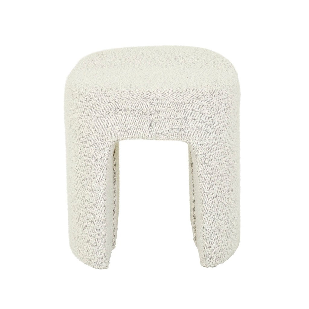 [KANTO-STOOL-GREY-SPECKLE-BOUCLE-STL-KANTO-X] Kanto Stool - Grey Speckle Boucle
