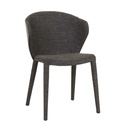 Theo Dining Chair - Lead Speckle - Black