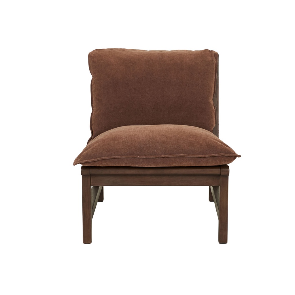 [SKETCH-CANTALOUPE-OCCASIONAL-CHAIR-RUSSET-SMOKED-OAK-CH-SKE-CAN-OCC-SMOKED-OAK] Tolv Cantaloupe Occasional Chair - Russet - Smoked Oak