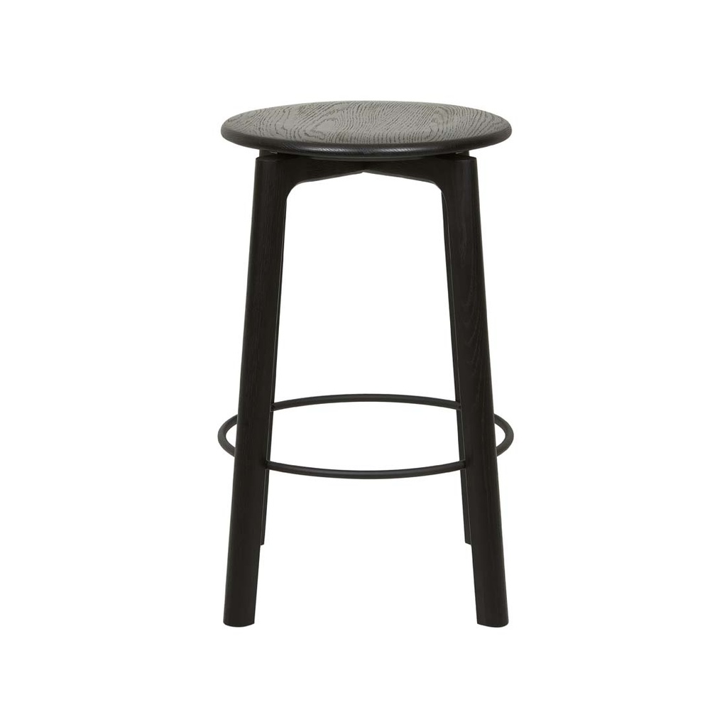 [SKETCH-GLIDE-BARSTOOL-BLACK-ONYX-BS-SKE-GLI-X] Tolv Glide Backless Barstool - Black Onyx