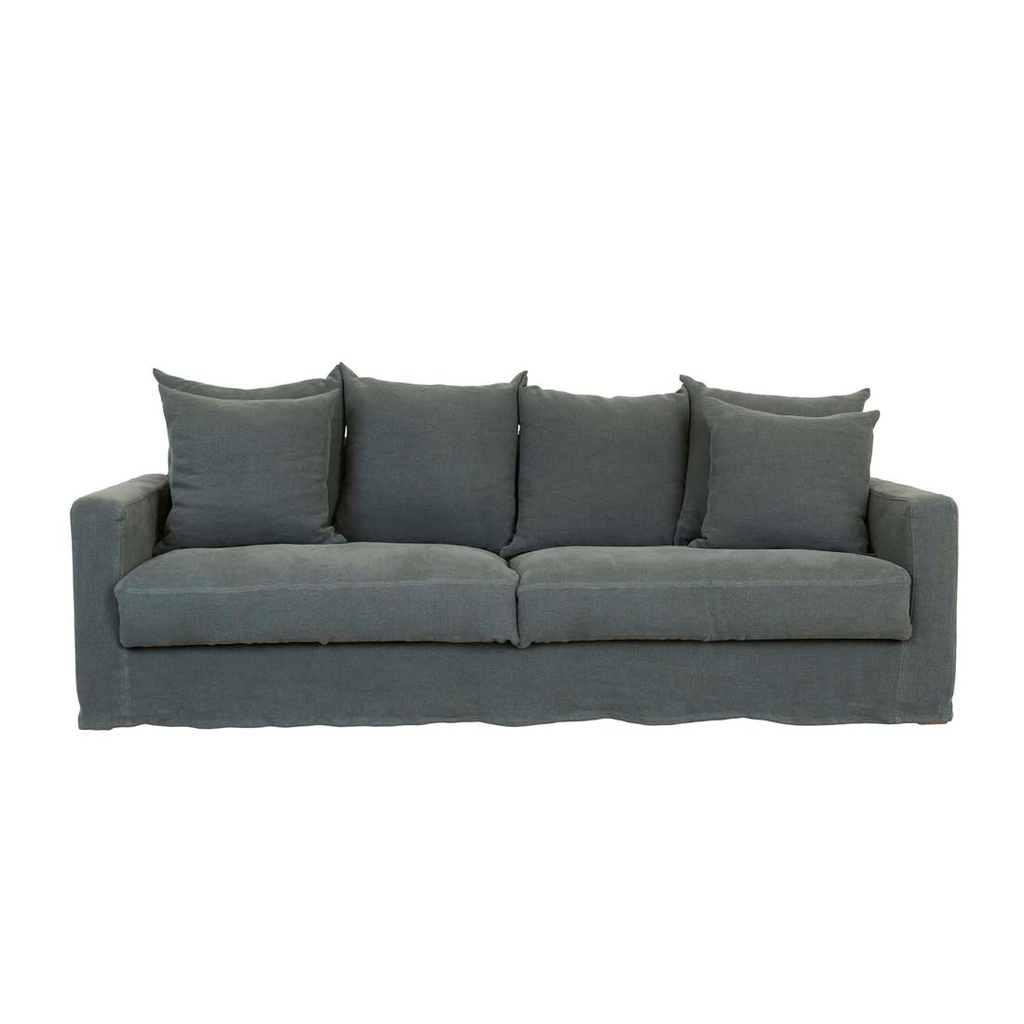 [SKETCH-SLOOPY-3-SEATER-SOFA-KALE-LINEN-SOF-SKE-SLO3S] Tolv Sloopy 3 Seater Sofa - Kale Linen