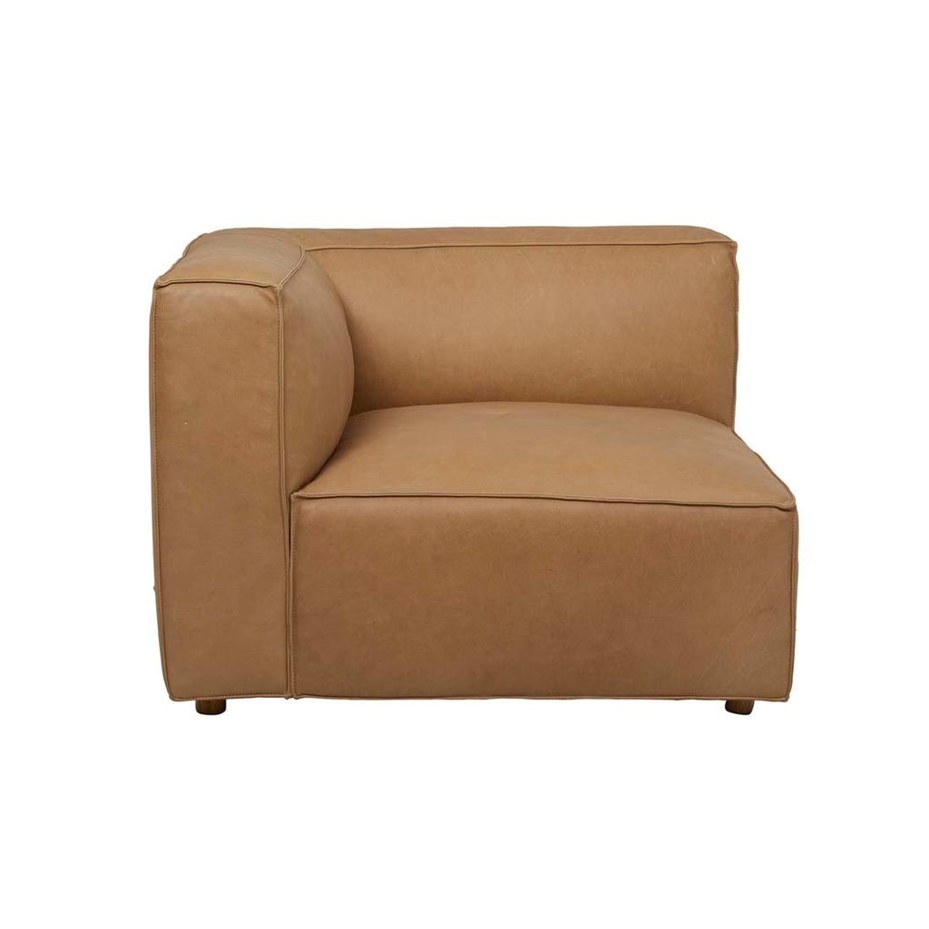 [TOLV-BAKER-CORNER-SOFA-CAMEL-LEATHER-SOF-SKE-BAK-CNR-CAM] Tolv Baker Corner Sofa