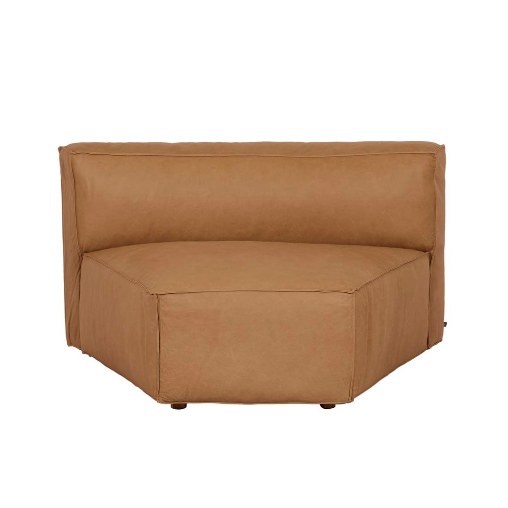[TOLV-BAKER-WEDGE-SOFA-CAMEL-LEATHER-SOF-SKE-BAK-WED-CAM] Tolv Baker Wedge Sofa - Camel Leather