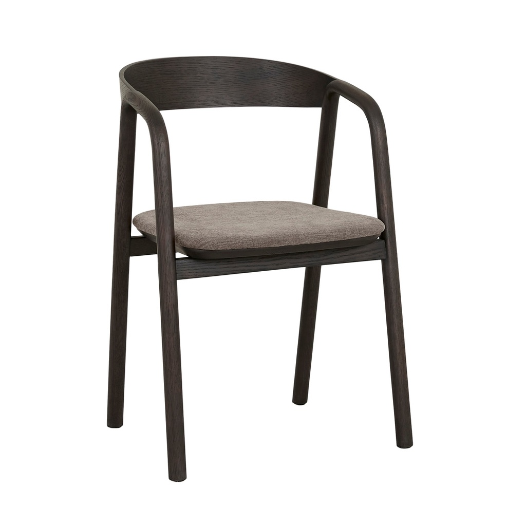 [TOLV-INLAY-UPHOLSTERED-DINING-ARMCHAIR-EARTH-BISON-OAK-CH-TOLV-INLAY-ARM-UPH-BISON-OAK] Tolv Inlay Upholstered Dining Armchair - Earth - Bison Oak