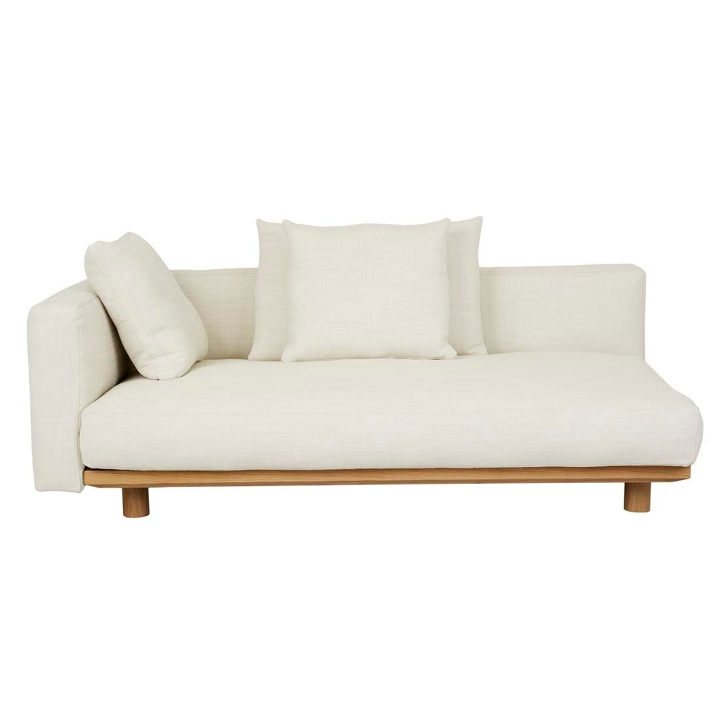 [TOLV-ISLET-2-SEATER-LEFT-ARM-SOFA-GESSO-LIGHT-OAK-SOF-TOLV-ISLE2S-LFT-GES-LO] Tolv Islet 2 Seater Left Arm Sofa