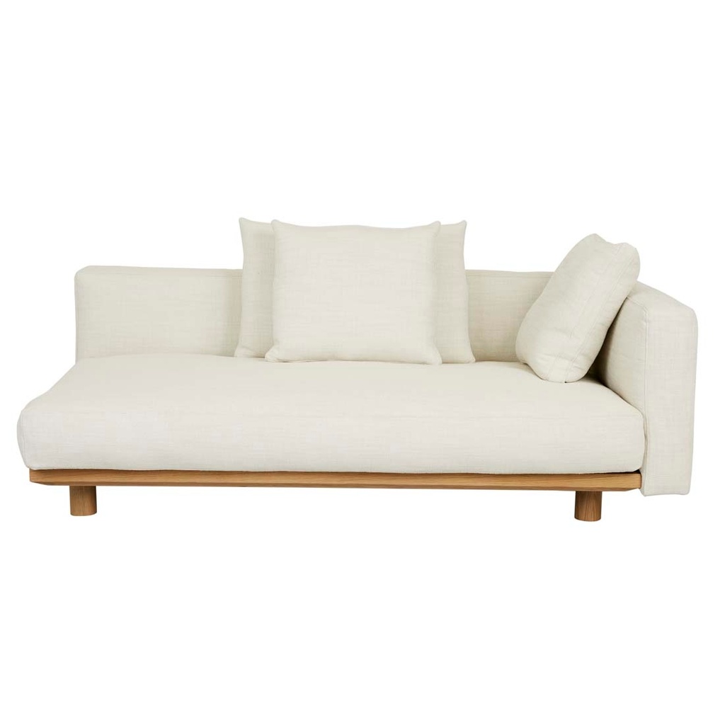 [TOLV-ISLET-2-SEATER-RIGHT-ARM-SOFA-GESSO-LIGHT-OAK-SOF-TOLV-ISLE2S-RIT-GES-LO] Tolv Islet 2 Seater Right Arm Sofa