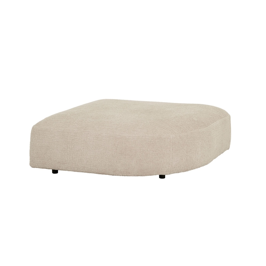 [TOLV-PEAL-ROUNDED-OTTOMAN-WITH-LOOSE-COVERS-PUTTY-SOF-TOLV-PEAL-RD-OTT-LSC-KPUT] Tolv Peal Rounded Ottoman with Loose Covers - Putty