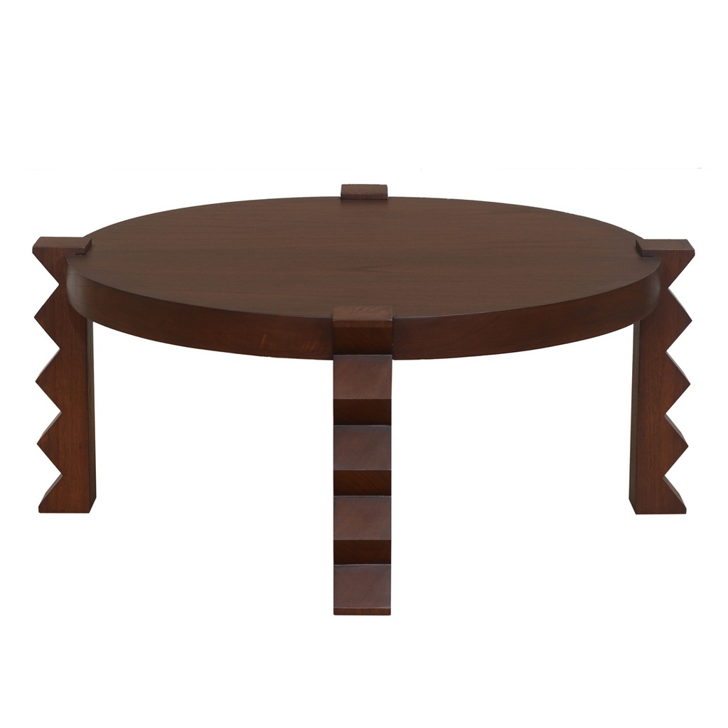 [TROVE-CRINKLE-COFFEE-TABLE-CHESTNUT-CTO-TROV-CRK] Trove Crinkle Coffee Table - Chestnut