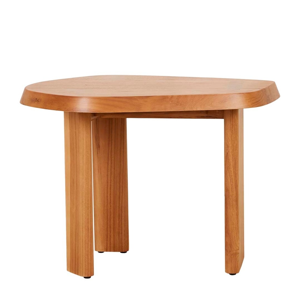 [TROVE-PEBBLE-SIDE-TABLE-NATURAL-TEAK-LT-TROV-PEB] Trove Pebble Side Table - Natural Teak