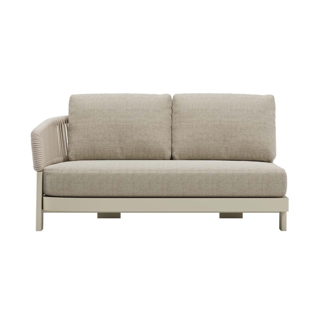 [VALENCIA-ROPE-2-SEATER-LEFT-ARM-SOFA-NATURAL-SAND-SOF-VALE-ROPE-2S-LFT-SAND-NAT] Valencia Rope 2 Seater Left Arm Sofa - Natural